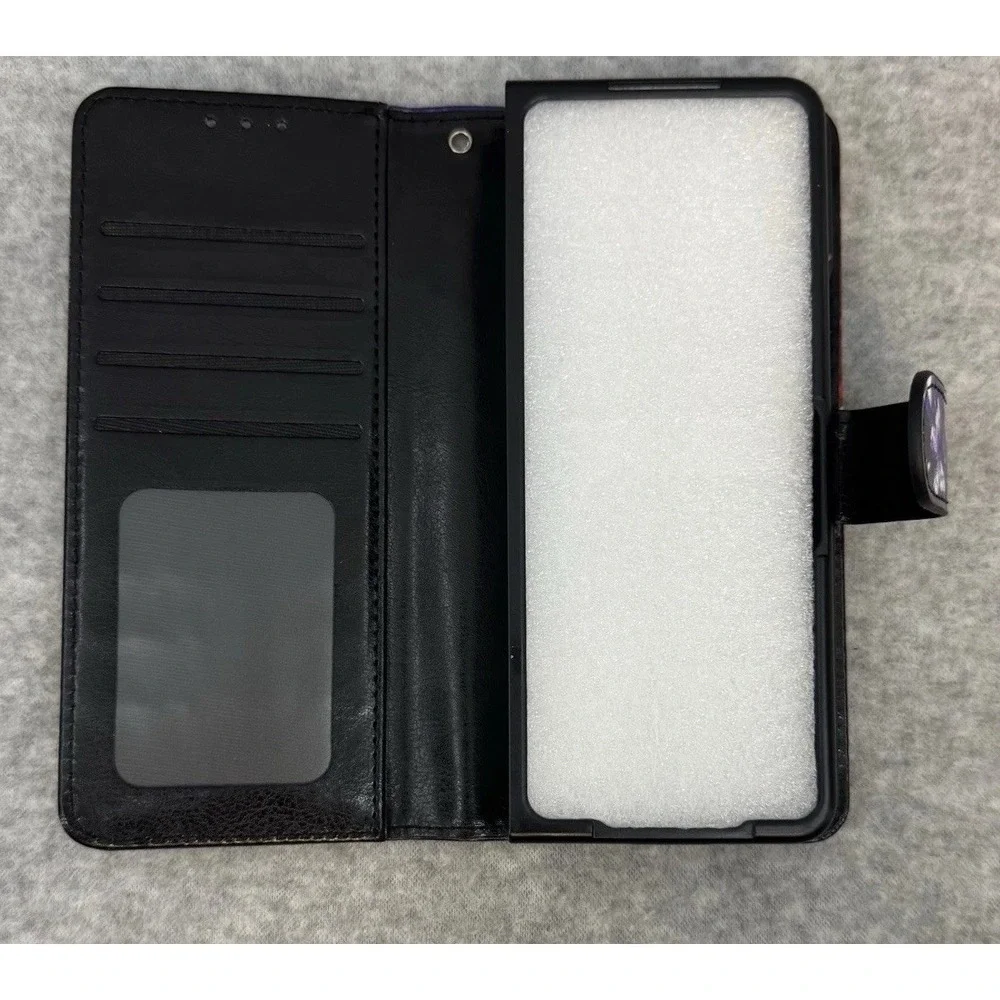 Phone Case Samsung Galaxy Z Fold 6 Case Hinge Cover Butterfly Wallet Phone Case